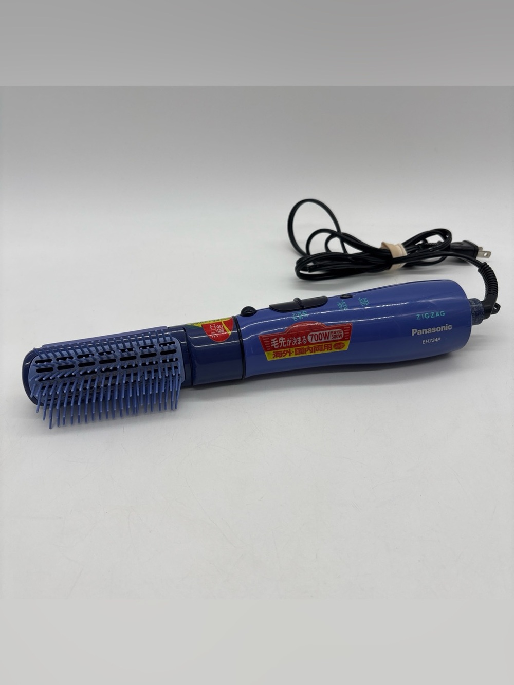 Panasonic ZIGZAG Kurukuru 700 Purple EH724P Dryer Brush - TESTED